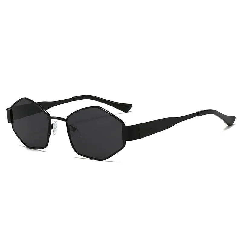 1/2/5Pieces/Set of Sunglasses Fashion Hexagon Sun Glasses Men Women Trendy Metal Accessory Eyewear Outdoor Cycling Eyeglasses