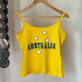 Hot Sexy Brazil Streetwear Sling Yellow Crop Top for Women Girl Casual Clothes Elastic Camis Sleeveless Backless Short Tank Tops