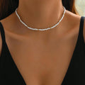 Fashionable Natural Seashell Beaded Necklace Shell Pendant Ocean Inspired Jewelry Choker Suitable for Women Holiday Party Daily