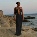 Two Pieces Hollow Out Swimsuit with Cover up Sexy Swimwear Women Bikini Female Swimming Suit Long Skirt Bodysuit Beachwear